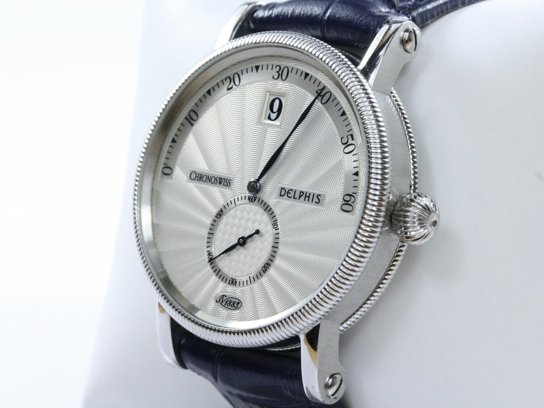CH1423_Chronoswiss_Delphis_Stahl_Clous_de_Paris_Leder_1999_FSet_2