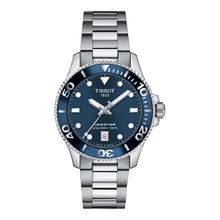 Tissot Seastar 1000 36mm T120.210.11.041.00 – Damenuhr Edelstahl mit blauem Zifferblatt und Datumsanzeige