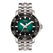 Tissot Seastar 1000 Powermatic 80 T120.407.11.091.01 – Herrenuhr Edelstahl mit grünem Zifferblatt, schwarzer Taucherlünette und Edelstahlarmband