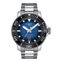 Tissot Seastar 2000 PROFESSIONAL Powermatic 80 T120.607.11.041.01 – Herren-Taucheruhr Edelstahl mit blauem Wellenmotiv-Zifferblatt und Keramiklünette