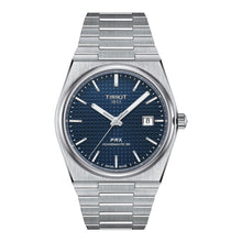 Tissot PRX Powermatic 80 T137.407.11.041.00 – Herrenuhr Edelstahl mit blauem Wabenmuster-Zifferblatt und Gliederarmband
