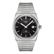 Tissot PRX Powermatic 80 T137.407.11.051.00 – Herrenuhr Edelstahl mit schwarzem Wabenmuster-Zifferblatt und Gliederarmband